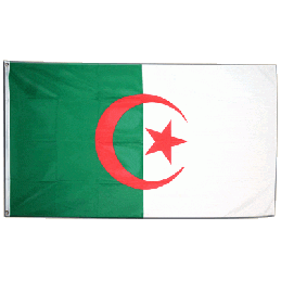 Algeriet flag i stof (90x150 cm) - Stofflag 90x150 cm