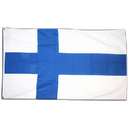 Finland flag i stof (90x150 cm) - 