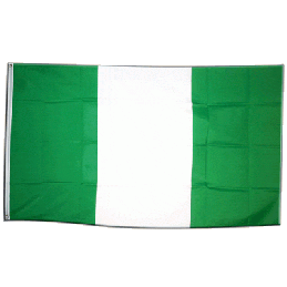 Nigeria flag i stof (90x150 cm) - 