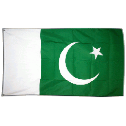 Pakistan flag i stof (90x150 cm) - 