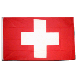 Schweiz flag i stof (90x150 cm) - 