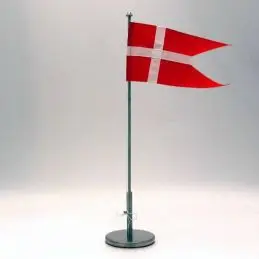 Bordstang 40 cm børstet stål - Bordstænger