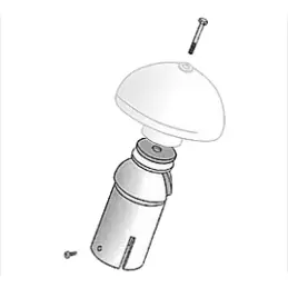 Drejbart topbeslag 65 mm - Tilbehør