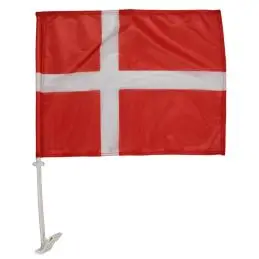 Dannebrogs flag til bilrude - Roligan udstyr