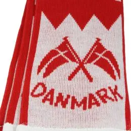 Danmark tørklæde, strikket 20x140 cm. - Roligan udstyr