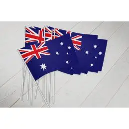 Australien vifteflag i papir (20x27 cm) - Papirflag