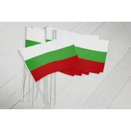 Bulgarien vifteflag i papir (20x27 cm) - Papirflag