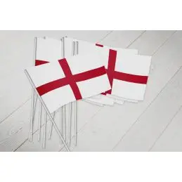 England vifteflag i papir (20x27 cm) - Papirflag