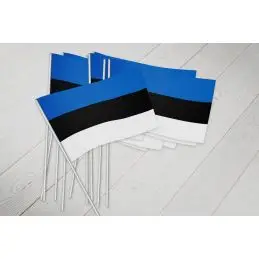 Estland vifteflag i papir (20x27 cm) - Papirflag