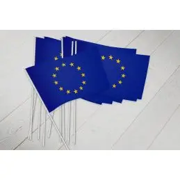 EU vifteflag i papir (20x27 cm) - Papirflag