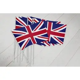 Storbritannien / United Kingdom vifteflag i papir (20x27 cm) - 
