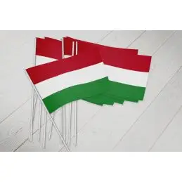 Ungarn vifteflag i papir (20x27 cm) - 