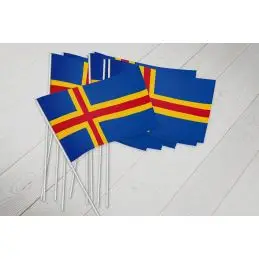 Ålandsøerne vifteflag i papir (20x27 cm) - 