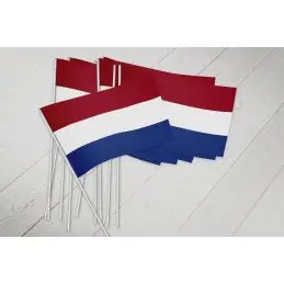 Holland vifteflag i papir (20x27 cm) - 