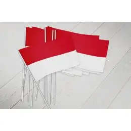 Indonesien vifteflag i papir (20x27 cm) - 