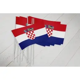 Kroatien vifteflag i papir (20x27 cm) - 