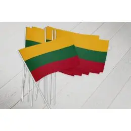 Litauen vifteflag i papir (20x27 cm) - 
