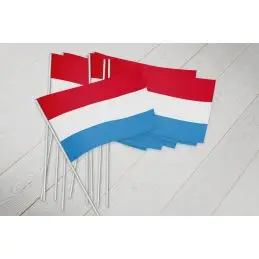 Luxembourg vifteflag i papir (20x27 cm) - 