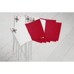 Malta vifteflag i papir (20x27 cm) - 