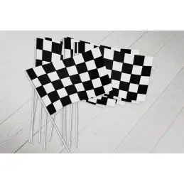 Målflag vifteflag i papir (20x27 cm) - 