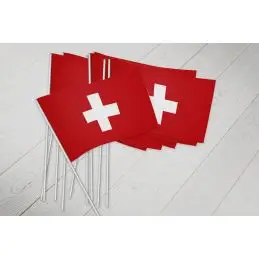 Schweiz vifteflag i papir (20x27 cm) - 