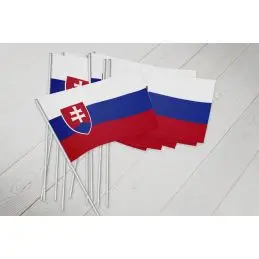 Slovakiet vifteflag i papir (20x27 cm) - 