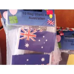 Australien kageflag i papir (30x48 mm) - Kageflag