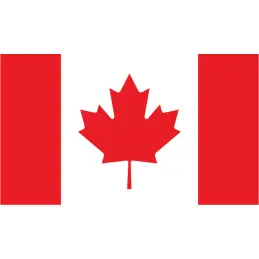 Canada kageflag i papir (30x48 mm) - Kageflag