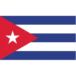 Cuba kageflag i papir (30x48 mm) - Kageflag