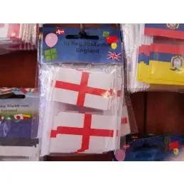 England kageflag i papir (30x48 mm) - Kageflag