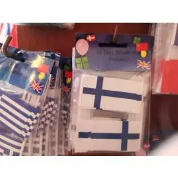 Finland kageflag i papir (30x48 mm) - 