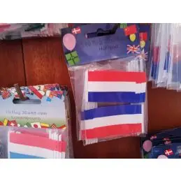 Holland kageflag i papir (30x48 mm) - 