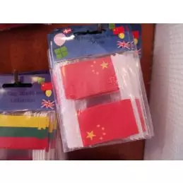 Kina kageflag i papir (30x48 mm) - 
