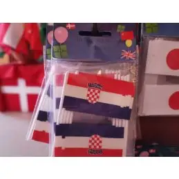 Kroatien kageflag i papir (30x48 mm) - 