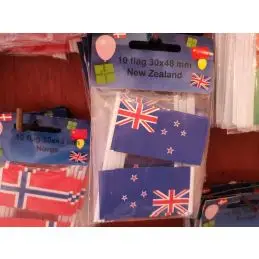 New Zealand kageflag i papir (30x48 mm) - 