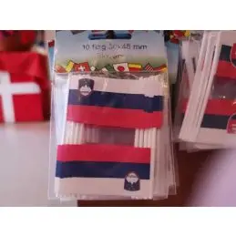 Slovenien kageflag i papir (30x48 mm) - 