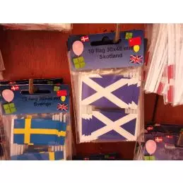 Skotland kageflag i papir (30x48 mm) - 