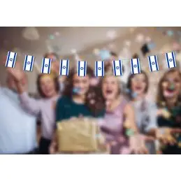 Israel guirlande i papir (20x27 cm) - 