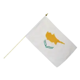 Cypern vifteflag i stof (30x45 cm) - Vifteflag 30x45 cm