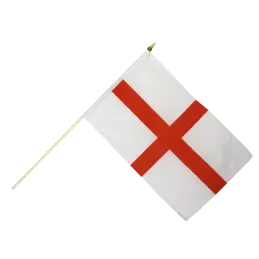 England (St. George) vifteflag i stof (30x45 cm) - Vifteflag 30x45 cm