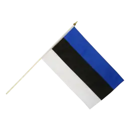 Estland vifteflag i stof (30x45 cm) - 