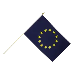 EU vifteflag i stof (30x45 cm) - Vifteflag 30x45 cm