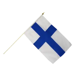 Finland vifteflag i stof (30x45 cm) - 