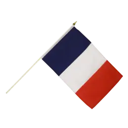 Frankrig vifteflag i stof (30x45 cm) - Vifteflag 30x45 cm