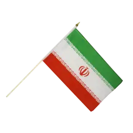 Iran vifteflag i stof (30x45 cm) - 