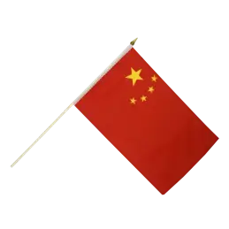 Kina vifteflag i stof (30x45 cm) - 