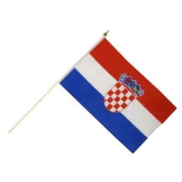 Kroatien vifteflag i stof (30x45 cm) - 
