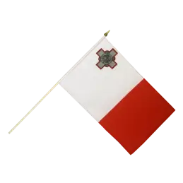 Malta vifteflag i stof (30x45 cm) - 