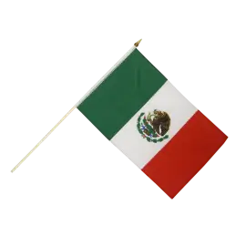 Mexico vifteflag i stof (30x45 cm) - 