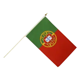 Portugal vifteflag i stof (30x45 cm) - 